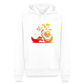 Cyclisme sur route Vélo de route pour hommes Vélo de route Cyclisme sur route - Sweat à capuche Premium bio Homme - blanc - Devant - Nico (187cm)