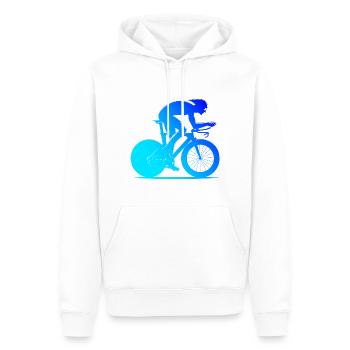 Cycliste de route Vélo de route Vélo de route Vélo de route - Sweat à capuche Premium bio Homme - blanc - Devant - Nico (187cm)