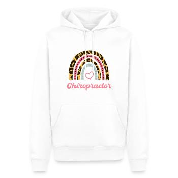 Chiropraticien Physiothérapeute Cœur I Cadeau - Sweat à capuche Premium bio Homme - blanc - Devant - Nico (187cm)
