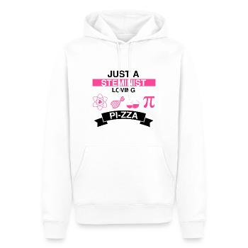 Professorin Steminist Designs für Equality Stem - Männer Premium Bio Hoodie - Weiß - Vorne - Nico (187cm)