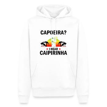Capoeira Athletic pour la danse afro-brésilienne - Sweat à capuche Premium bio Homme - blanc - Devant - Nico (187cm)