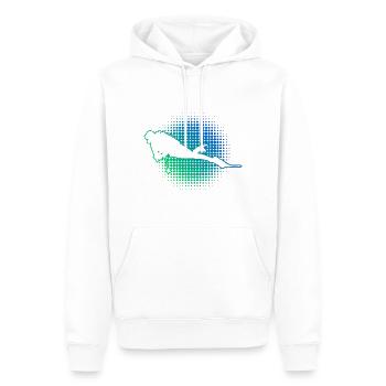 Plongée sous-marine Plongeur Hommes Plongeur sous-marin - Sweat à capuche Premium bio Homme - blanc - Devant - Nico (187cm)