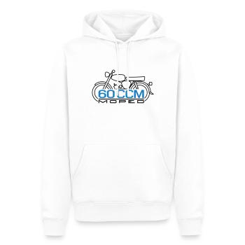 60ccm Moped S50 Emblem - Männer Premium Bio Hoodie - Weiß - Vorne - Nico (187cm)