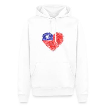 Flag of Taiwan - Taiwan Flagge - Männer Premium Bio Hoodie - Weiß - Vorne - Nico (187cm)