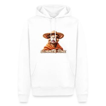 Kamel - Männer Premium Bio Hoodie - Weiß - Vorne - Nico (187cm)