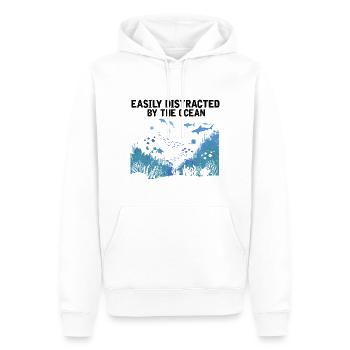 Récifs Océan Mer Biologiste Marin Plongeur Plongeurs - Sweat à capuche Premium bio Homme - blanc - Devant - Nico (187cm)