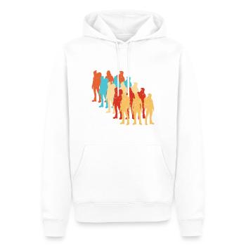 Women's Men's Bouldering Bouldering Climbing Climber - Men’s Premium Organic Hoodie - white - Front - Nico (187cm)