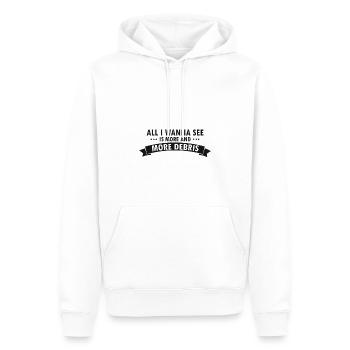 Conception de démolition de maisons et rénovation de maisons - Sweat à capuche Premium bio Homme - blanc - Devant - Nico (187cm)