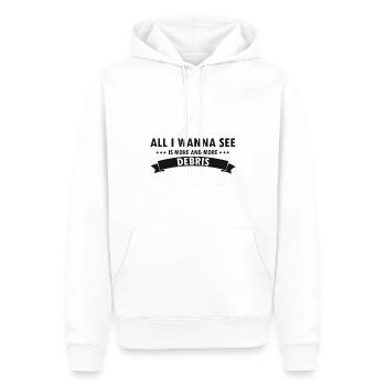 Conception de démolition et de rénovation de maisons - Sweat à capuche Premium bio Homme - blanc - Devant - Nico (187cm)