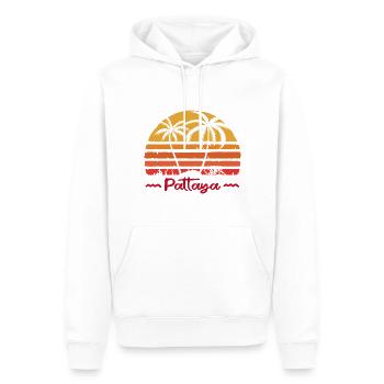 Pattaya City Thailand Asia Travel Party. - Sweat à capuche Premium bio Homme - blanc - Devant - Nico (187cm)