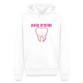 Zahnarzt Zahnarzthelferin Praxis Zähne I Geschenk - Männer Premium Bio Hoodie - Weiß - Vorne - Nico (187cm)