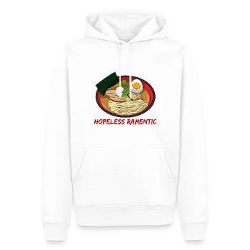 Cuisine asiatique japonaise Ramen I Cadeau - Sweat à capuche Premium bio Homme - blanc - Devant - Nico (187cm)