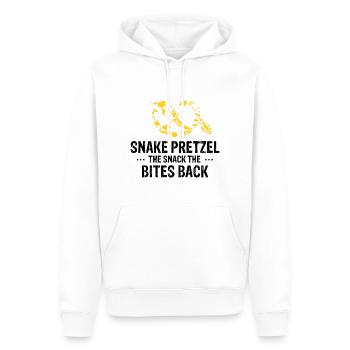 King python design pour les amateurs de serpents - Sweat à capuche Premium bio Homme - blanc - Devant - Nico (187cm)