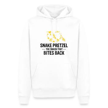 King python design pour les amateurs de serpents - Sweat à capuche Premium bio Homme - blanc - Devant - Nico (187cm)