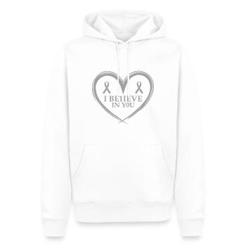 Professeur de dyslexie pour les thérapeutes de Legathenia - Sweat à capuche Premium bio Homme - blanc - Devant - Nico (187cm)