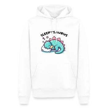 Sleepysaurus Official Sleep Outfit Chemise de nuit - Sweat à capuche Premium bio Homme - blanc - Devant - Nico (187cm)