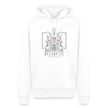 Jugendstil, Arts & Crafts Vintage-1900 - Männer Premium Bio Hoodie - Weiß - Vorne - Nico (187cm)