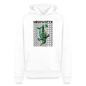 Uromastyx 80's Style Reptile Keeper Lizard Propriétaire - Sweat à capuche Premium bio Homme - blanc - Devant - Nico (187cm)
