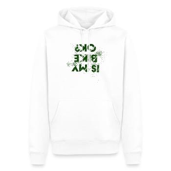 Drôle de moto Dirt Biker Est mon vélo OK - Sweat à capuche Premium bio Homme - blanc - Devant - Nico (187cm)