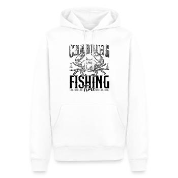Krabbenzeit Angeln für Krabben Rockpool Fischer - Männer Premium Bio Hoodie - Weiß - Vorne - Nico (187cm)