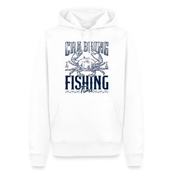 Krabbenzeit Angeln für Krabben Rockpool Fischer - Männer Premium Bio Hoodie - Weiß - Vorne - Nico (187cm)