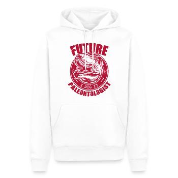Zukünftiger Paläontologe Paläontologie Dinosaurier Liebhaber - Männer Premium Bio Hoodie - Weiß - Vorne - Nico (187cm)