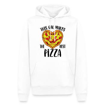 This Gal Makes The Best Pizza Funny Pizza Making - Men’s Premium Organic Hoodie - white - Front - Nico (187cm)