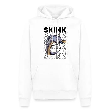 Blue Tongue Skink Propriétaire Retro 80's Style - Sweat à capuche Premium bio Homme - blanc - Devant - Nico (187cm)