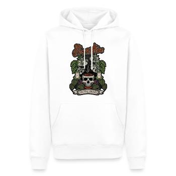 Bioactif sur le cerveau Reptile Keeper Naturaliste - Sweat à capuche Premium bio Homme - blanc - Devant - Nico (187cm)