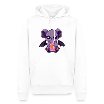 Chauve-souris - Sweat à capuche Premium bio Homme - blanc - Devant - Nico (187cm)