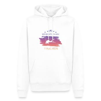 Diving tauchen - Männer Premium Bio Hoodie - Weiß - Vorne - Nico (187cm)