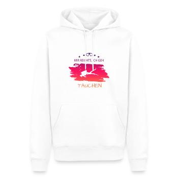 Tauchen Diving Spruch für Taucher - Männer Premium Bio Hoodie - Weiß - Vorne - Nico (187cm)