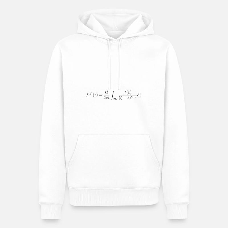 Cauchy Integralformel - Männer Premium Bio Hoodie - Weiß
