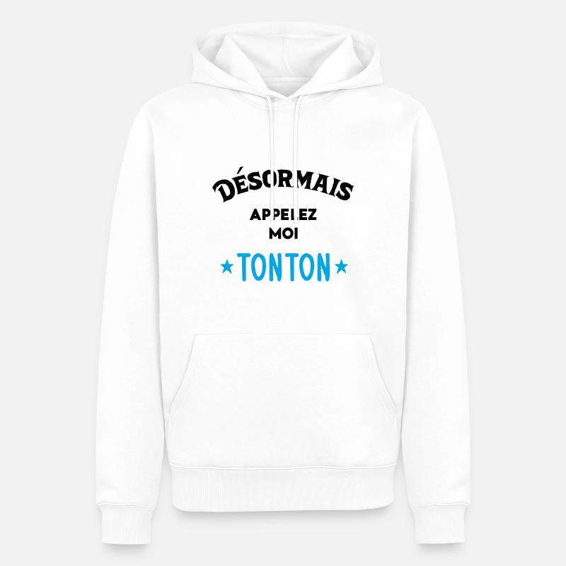 Idée D'Annonce De Grossesse - Sweat à capuche Premium bio Homme - blanc