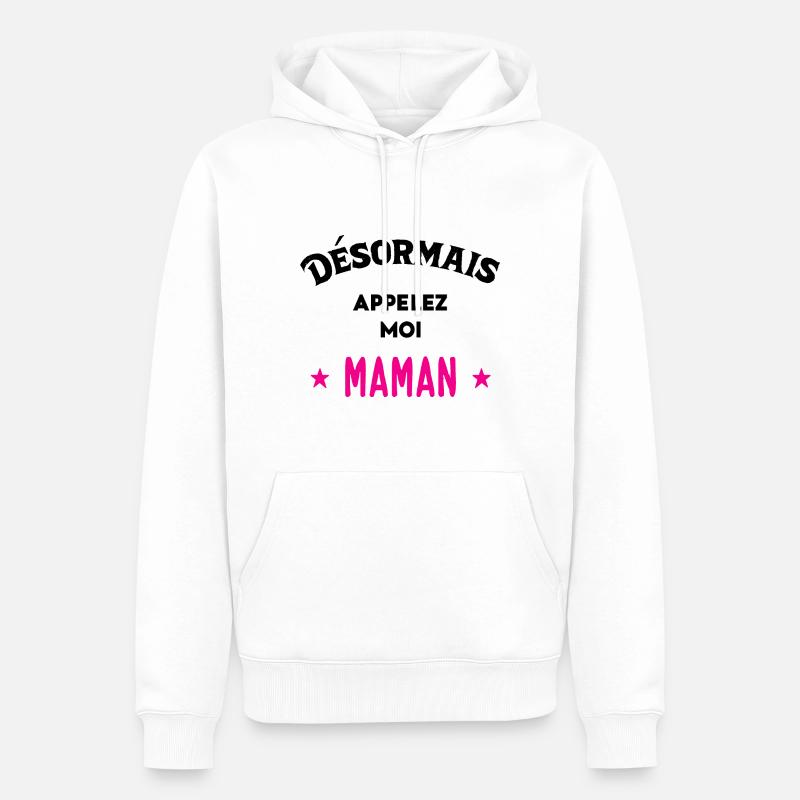 Idée D'Annonce De Grossesse - Sweat à capuche Premium bio Homme - blanc