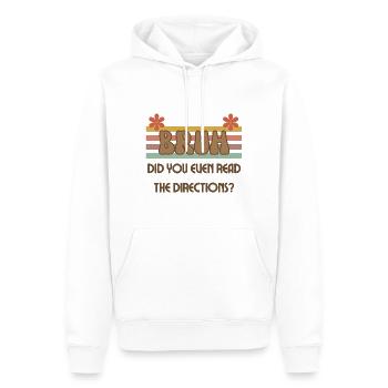 Bruh avez-vous même lu le professeur Directions Cool - Sweat à capuche Premium bio Homme - blanc - Devant - Nico (187cm)
