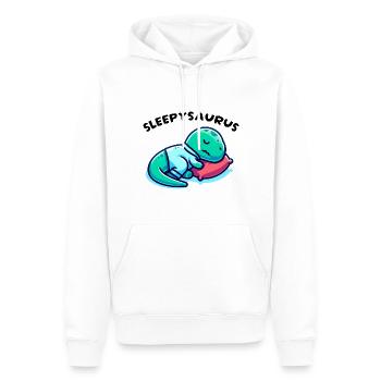Sleepysaurus Official Sleep Outfit Chemise de nuit - Sweat à capuche Premium bio Homme - blanc - Devant - Nico (187cm)