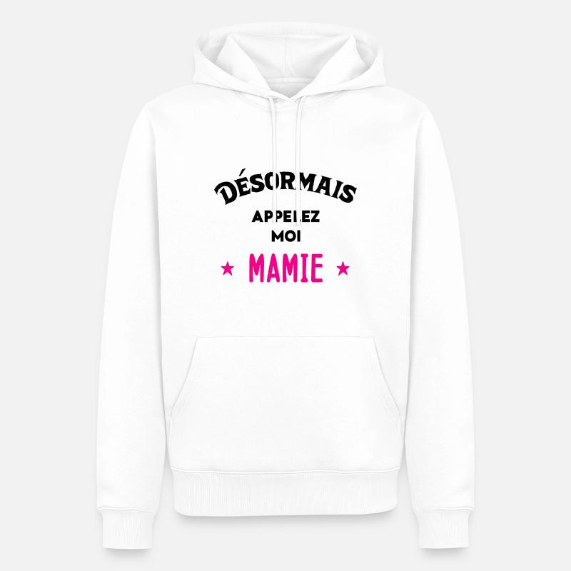 Idée D'Annonce De Grossesse - Sweat à capuche Premium bio Homme - blanc