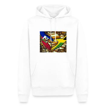 Haiti Haitianer Jamaika Kombination I Geschenk - Männer Premium Bio Hoodie - Weiß - Vorne - Nico (187cm)