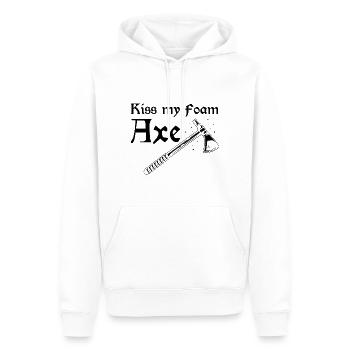 Larping Quote for Roleplaying and Larper - Men’s Premium Organic Hoodie - white - Front - Nico (187cm)