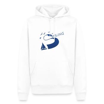 Sailing Segeln - Männer Premium Bio Hoodie - Weiß - Vorne - Nico (187cm)