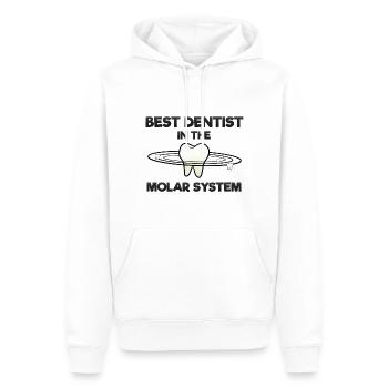 Zahnarzt Zahnarzthelferin Universum I Geschenk - Männer Premium Bio Hoodie - Weiß - Vorne - Nico (187cm)
