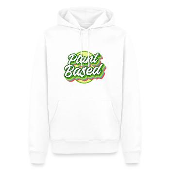 Légume Végétarien Végétalien Vintage I Cadeau - Sweat à capuche Premium bio Homme - blanc - Devant - Nico (187cm)