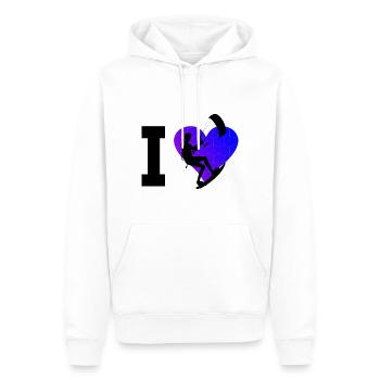 Kiting Kitesurfer Kitesurf Kitesurf Homme - Sweat à capuche Premium bio Homme - blanc - Devant - Nico (187cm)