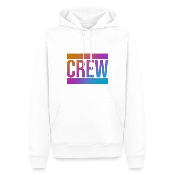 Crew - Men’s Premium Organic Hoodie - white - Front - Nico (187cm)