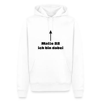Malle 22 Party Sommer Strand Mallorca JGA - Männer Premium Bio Hoodie - Weiß - Vorne - Nico (187cm)