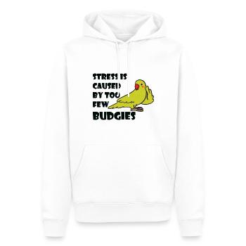 Wellensittiche Liebhaber | Vögel Haustier Geschenk - Männer Premium Bio Hoodie - Weiß - Vorne - Nico (187cm)