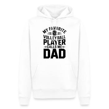 Volleyball Spruch Lustiges Volleyball Geschenk - Männer Premium Bio Hoodie - Weiß - Vorne - Nico (187cm)