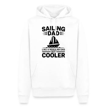 Segeln Spruch Papa Vater Segler Segeln Geschenk - Männer Premium Bio Hoodie - Weiß - Vorne - Nico (187cm)
