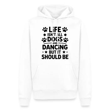 Tanzen Spruch Hunde Tanz Lustig Tanzen Geschenk - Männer Premium Bio Hoodie - Weiß - Vorne - Nico (187cm)